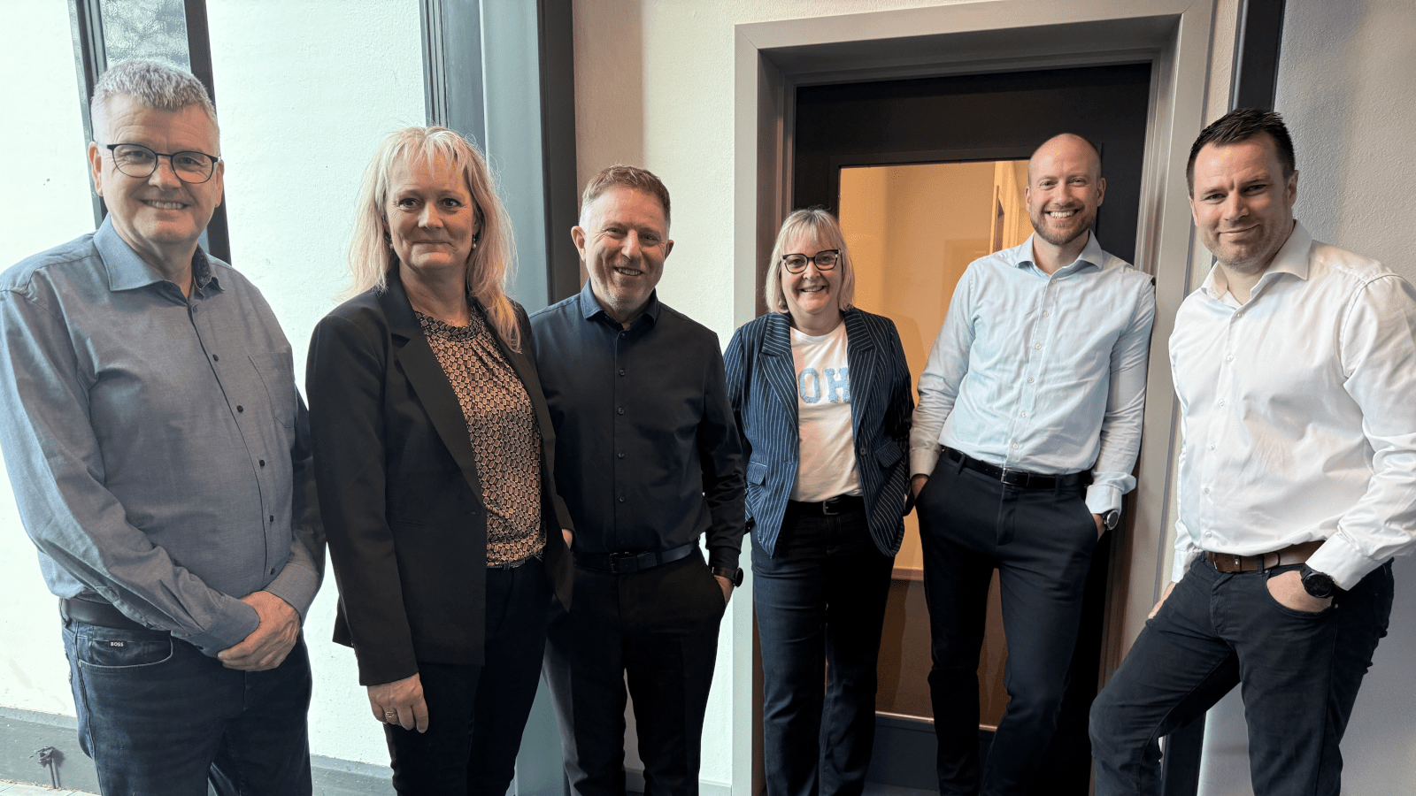 Medarbejderne i den nye Kolding afdeling: Cristian Qvist Nielsen, Kim Bolvig Hansen, Klaus Hedeager Jensen,  Lene Rostgaard Petersen, Steffan Marc Christensen og Pia Skovsted Kristiansen